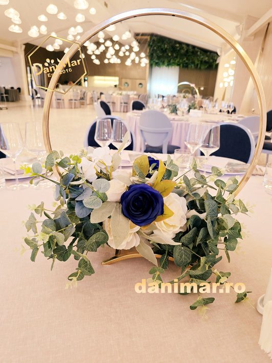 Decor nuntă albastru, bleu și bleumarin 8
