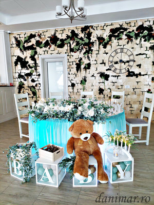 Decor botez baietel - animale de padure