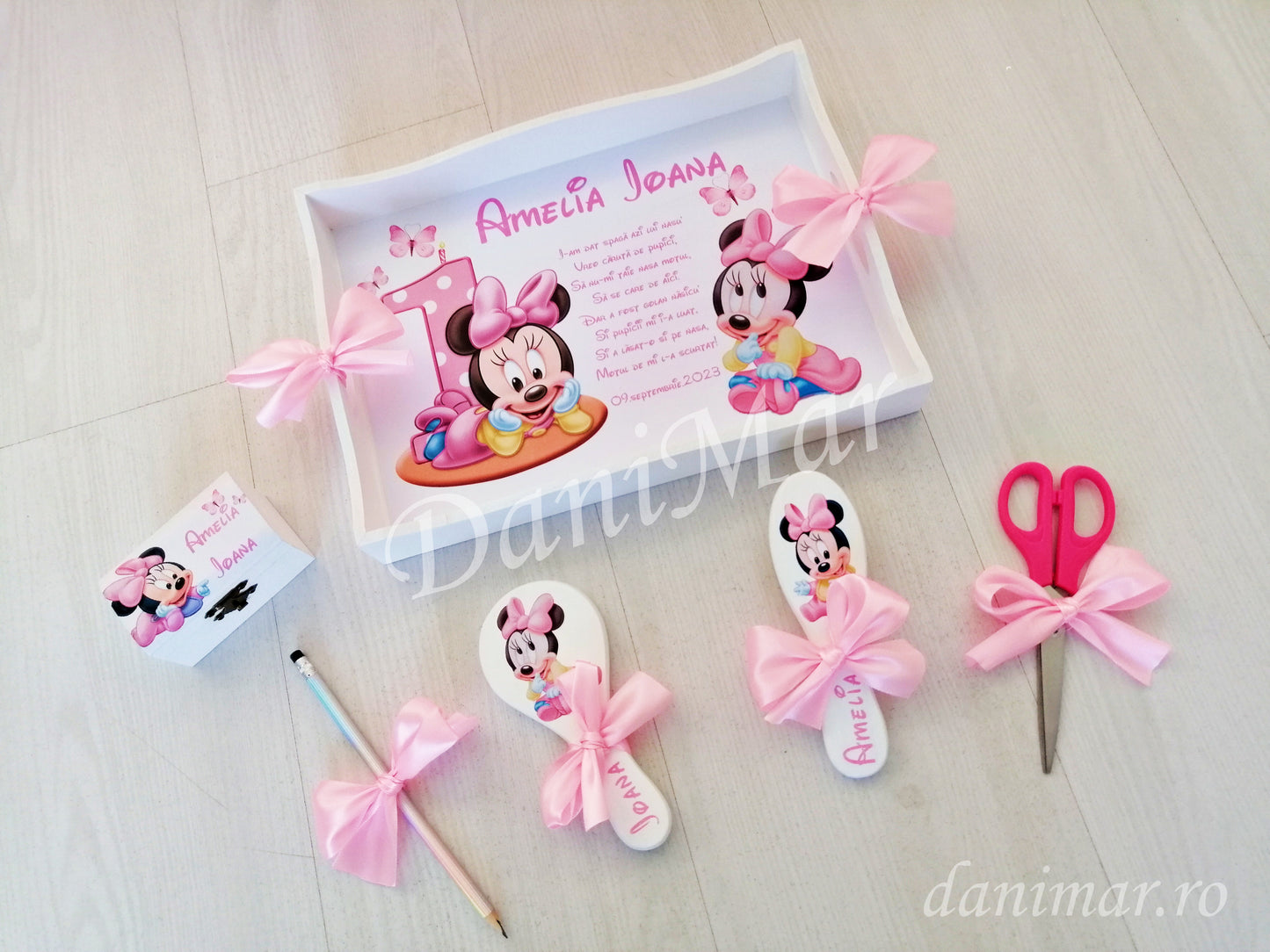 Set tavita mot fetite - tematica Baby Minnie Mouse