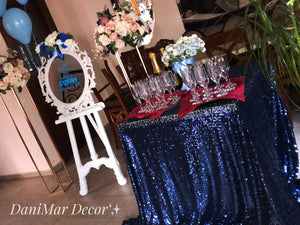 Decor Botez baietel - masă intrare