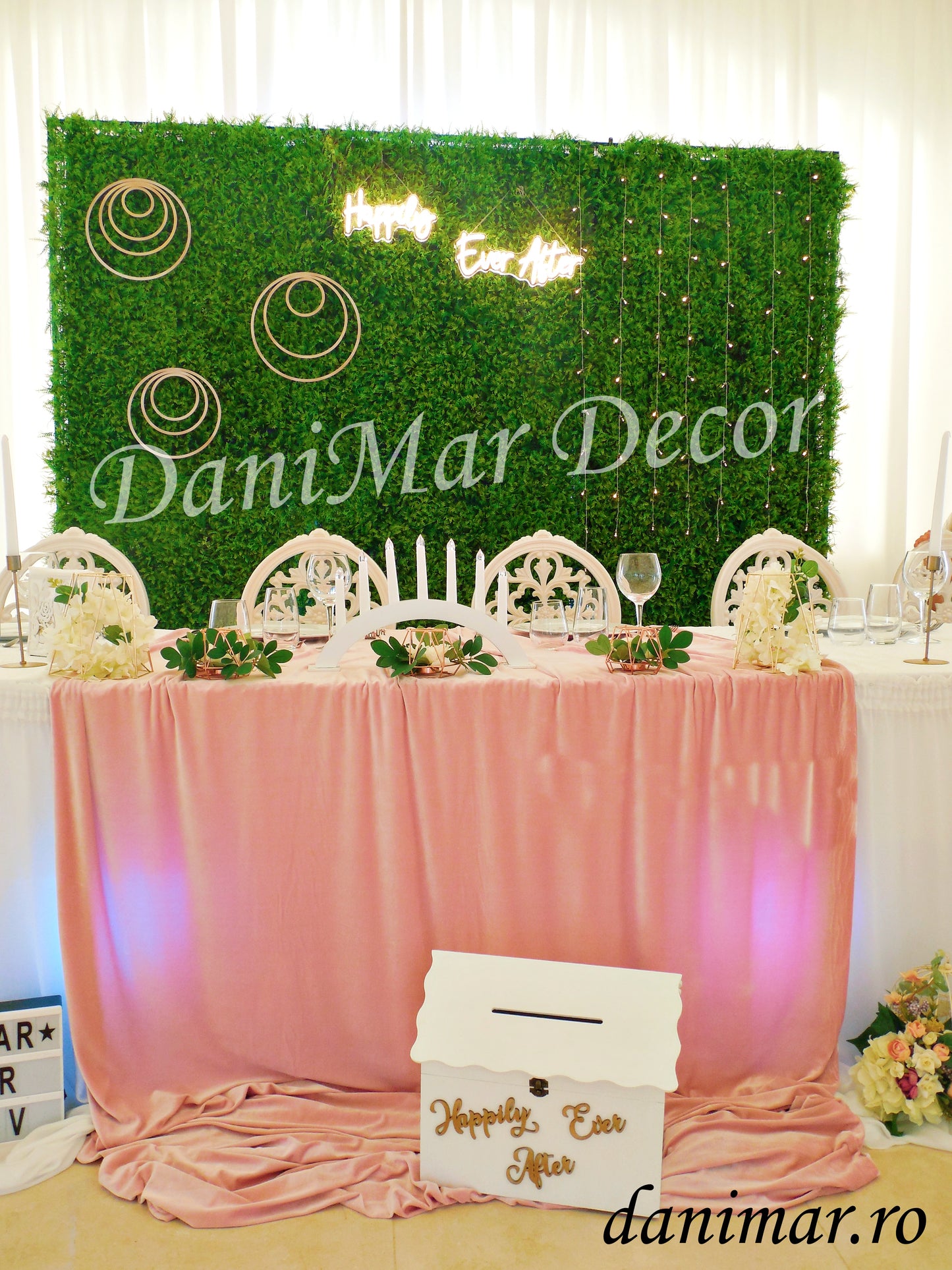 Decor nunta roz