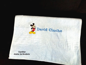Prosop baietel pentru gradinita cu tematica Mickey Mouse 30 x 50 cm - DaniMar 