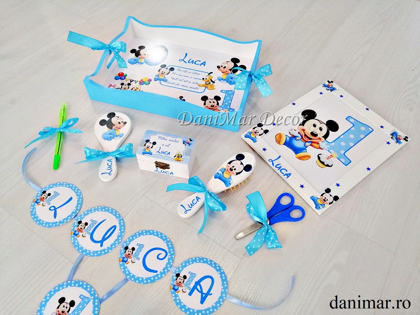 Set tavita mot baietei - tematica Baby Mickey Mouse 13 - DaniMar 