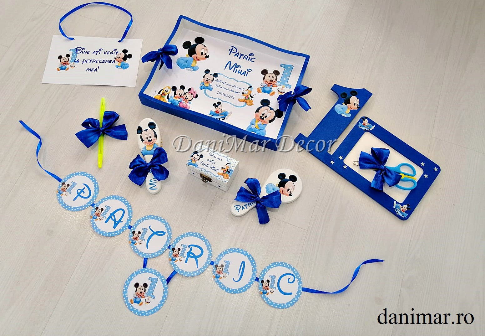 Set tavita mot baietei  Baby Mickey Mouse 01 - DaniMar 