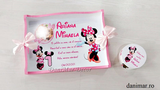 Set tavita mot fetita - tematica Minnie Mouse - DaniMar 
