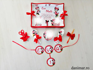 Set tavita mot fetita - Tematica Minnie Mouse - DaniMar 