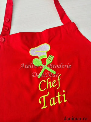 Sort personalizat cu broderie - Chef tati