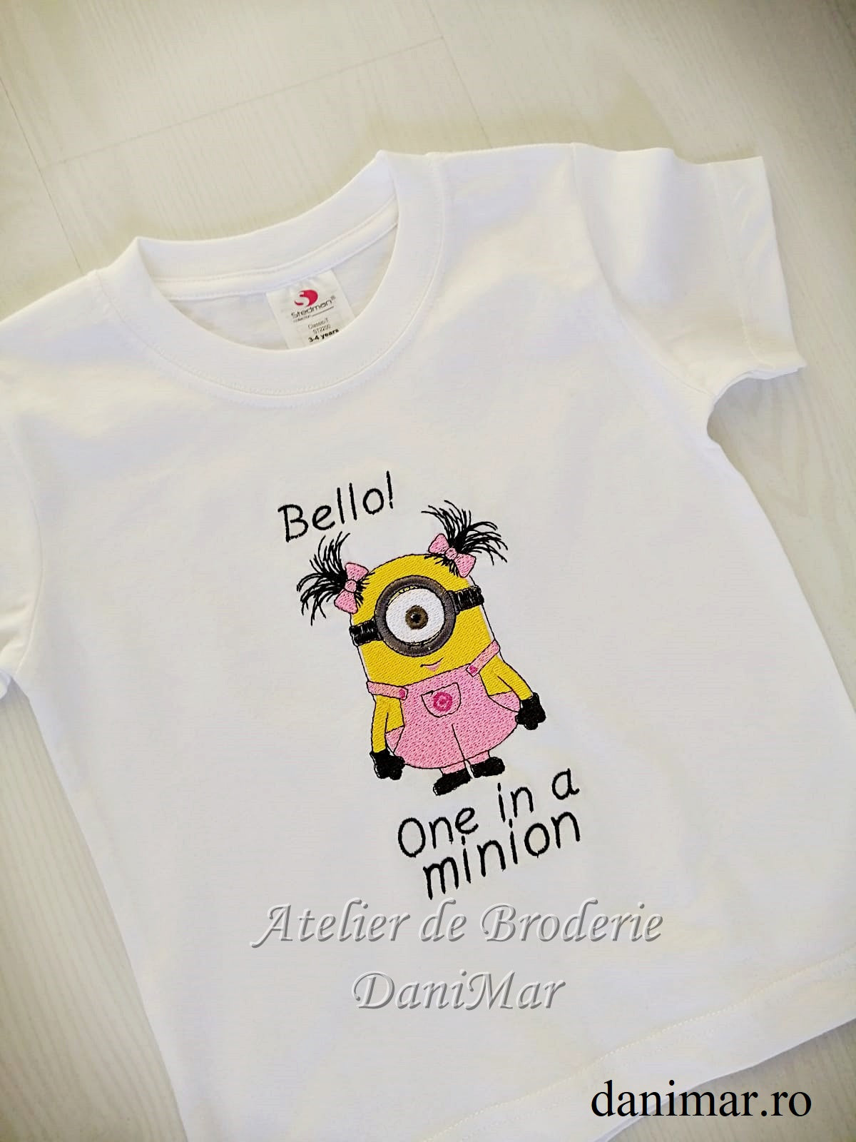 Tricou personalizat copii cu tematica Minions - DaniMar 